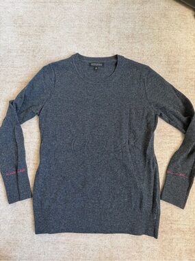 Banana Republic Dark Charcoal Crewneck Long Sleeve Be Bold Sweater